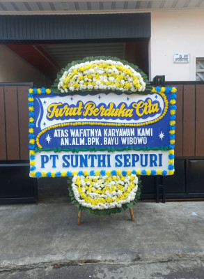 Papan Bunga Duka di Cinambo